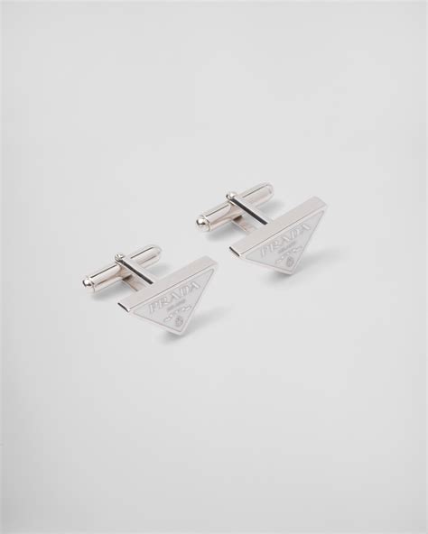 White 925 Sterling Silver Cufflinks 